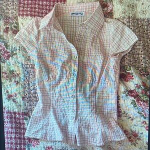 Pink Plaid Kids Shirt